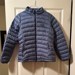 Patagonia Kids Puffer Jacket in Slate Blue Size XXL 16-18